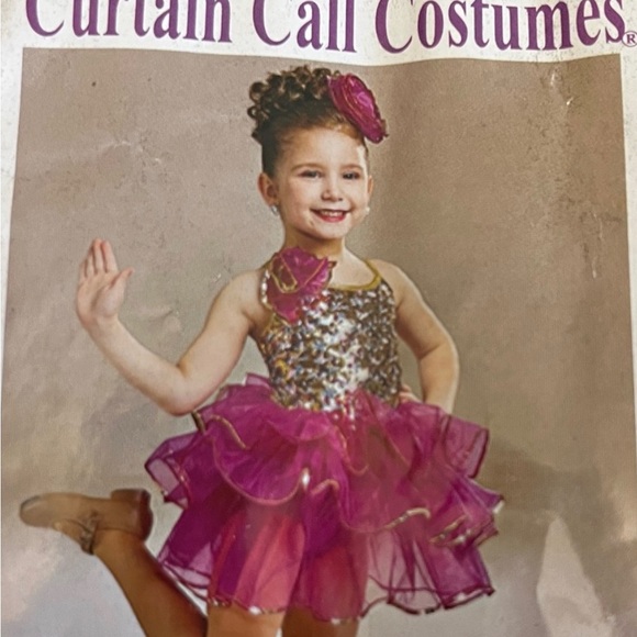 Dance Costume Dress Curtain Call Pink Passion E2012 - Picture 4 of 5